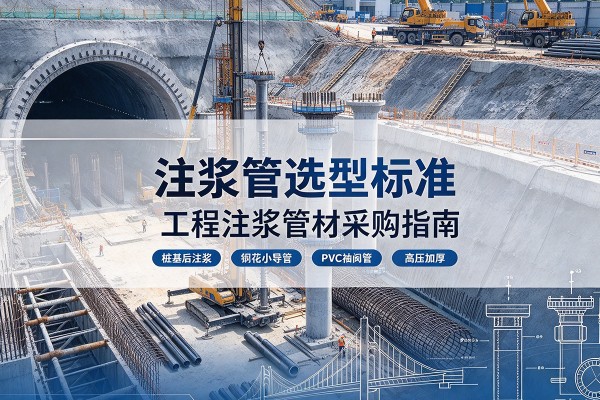 平阴注浆管选型标准