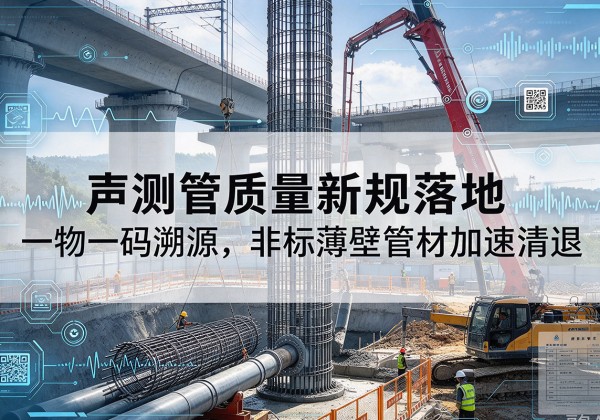 平阴声测管质量新规落地，一物一码溯源，非标薄壁管材加速清退