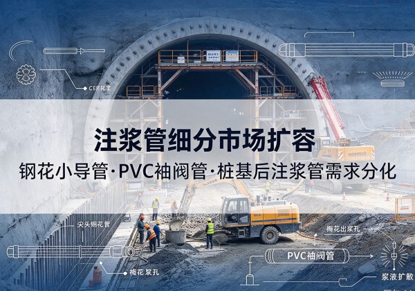 平阴注浆管细分市场扩容，隧道钢花小导管、PVC 袖阀管、桩基后注浆管需求分化